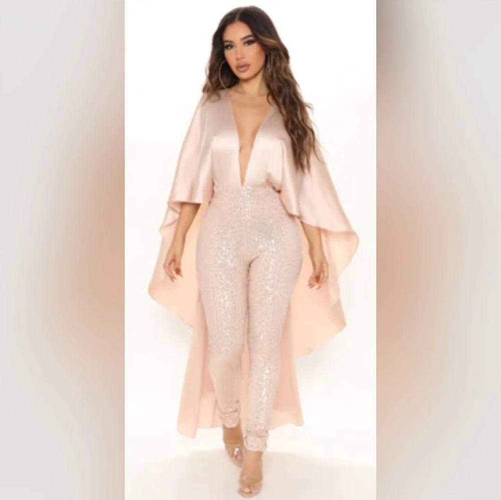coral jumpsuit